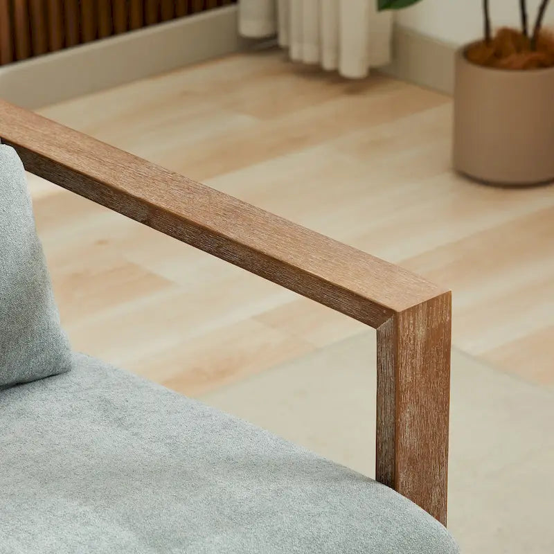 Fauteuil pivotant d'appoint en mélange de lin 30.31 vert pâle