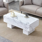 Table basse en MDF avec autocollant à texture moderne et simple