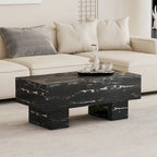 Table basse en MDF avec autocollant à texture moderne et simple