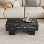 Table basse en MDF avec autocollant à texture moderne et simple