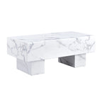 Table basse en MDF avec autocollant à texture moderne et simple