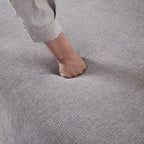 Canapé sectionnel modulaire en polyester en forme de L 111 avec mousse haute densité, assise profonde de 27 et tissu chenille anti-plis