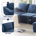 Canapé modulaire en U entièrement en mousse pour salon de sol