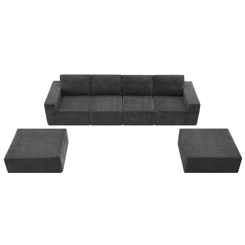 Canapé modulaire en U entièrement en mousse pour salon de sol