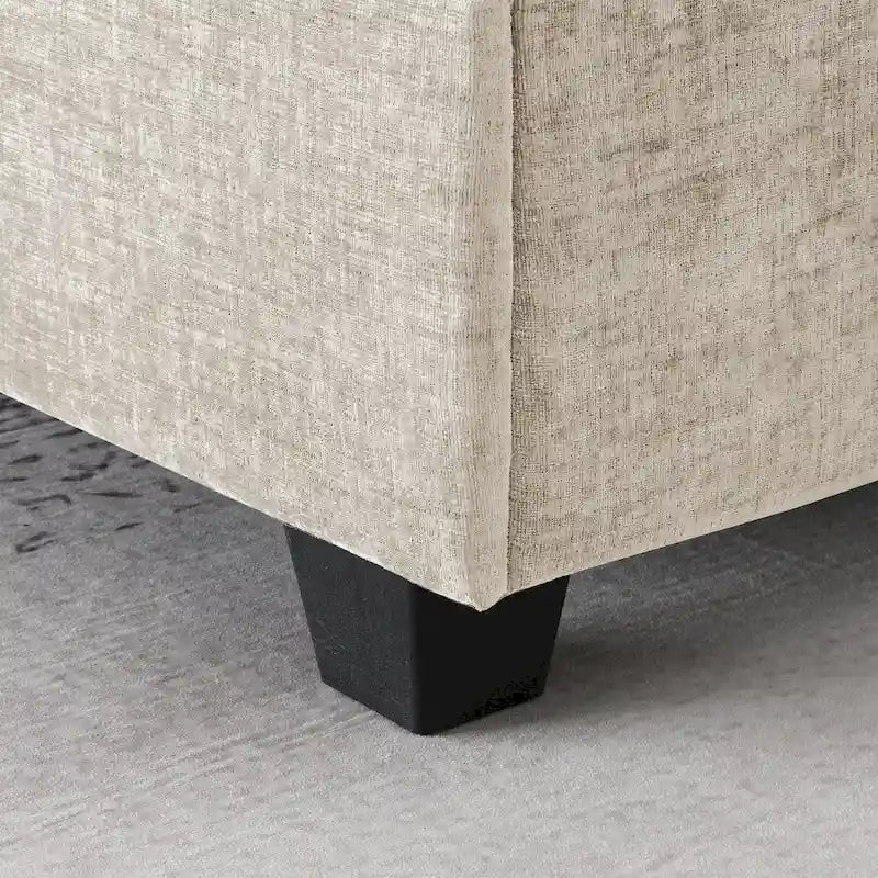 Canapé d'angle en U, ensemble de canapés d'angle en chenille avec porte-gobelets
