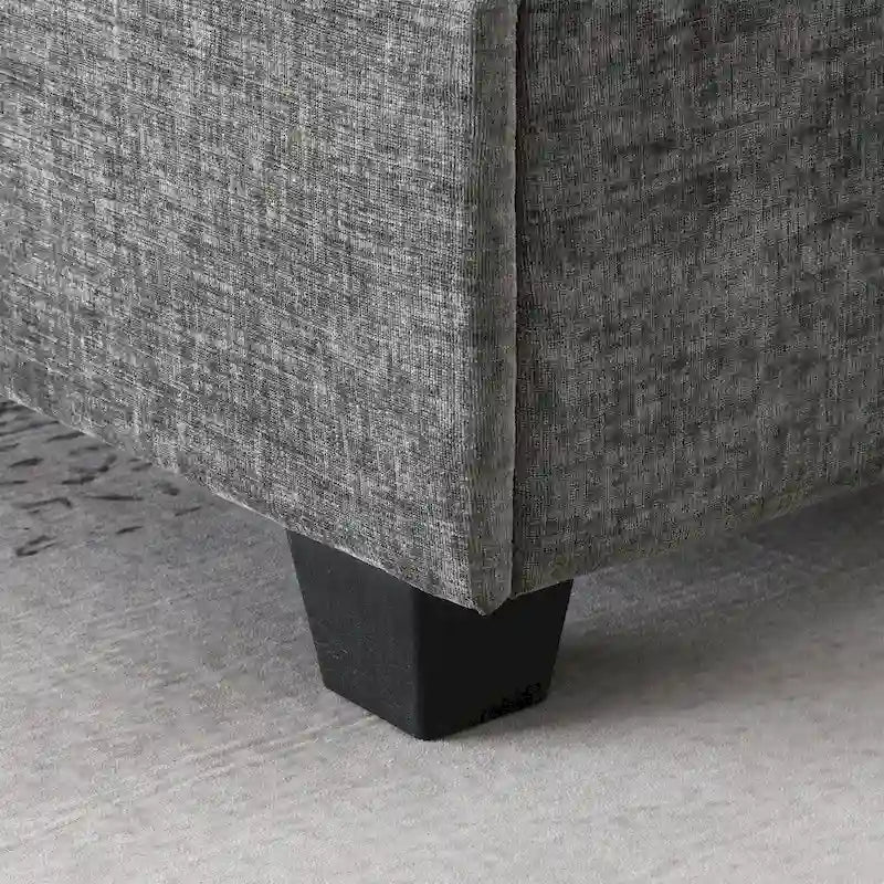 Canapé d'angle en U, ensemble de canapés d'angle en chenille avec porte-gobelets