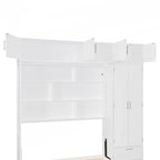 Lit escamotable polyvalent Queen Size avec rangement intégré et conception pliable pour l'optimisation de l'espace