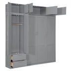 Lit escamotable polyvalent Queen Size avec rangement intégré et conception pliable pour l'optimisation de l'espace