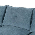 Canapé d'angle moderne en chenille en forme de U avec accoudoirs réglables pour le salon