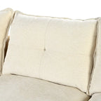 Canapé d'angle moderne en chenille en forme de U avec accoudoirs réglables pour le salon