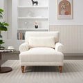 Fauteuil d'appoint moderne en velours 37,8 avec support lombaire ergonomique et pieds en colonne romaine vintage