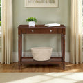 Console d'entrée French Country Manor Convenience Concepts à 1 tiroir et étagère, sans outils
