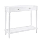 Console d'entrée French Country Manor Convenience Concepts à 1 tiroir et étagère, sans outils