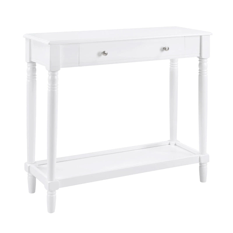 Console d'entrée French Country Manor Convenience Concepts à 1 tiroir et étagère, sans outils
