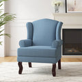 Fauteuil d'appoint rembourré Mid-Century Modern avec oreilles
