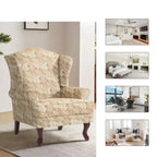 Fauteuil d'appoint rembourré Mid-Century Modern avec oreilles