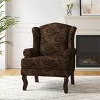 Fauteuil d'appoint rembourré Mid-Century Modern avec oreilles