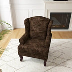 Fauteuil d'appoint rembourré Mid-Century Modern avec oreilles