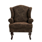 Fauteuil d'appoint rembourré Mid-Century Modern avec oreilles