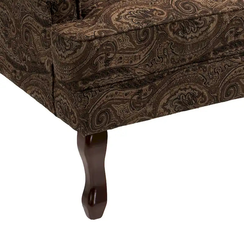 Fauteuil d'appoint rembourré Mid-Century Modern avec oreilles