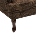 Fauteuil d'appoint rembourré Mid-Century Modern avec oreilles