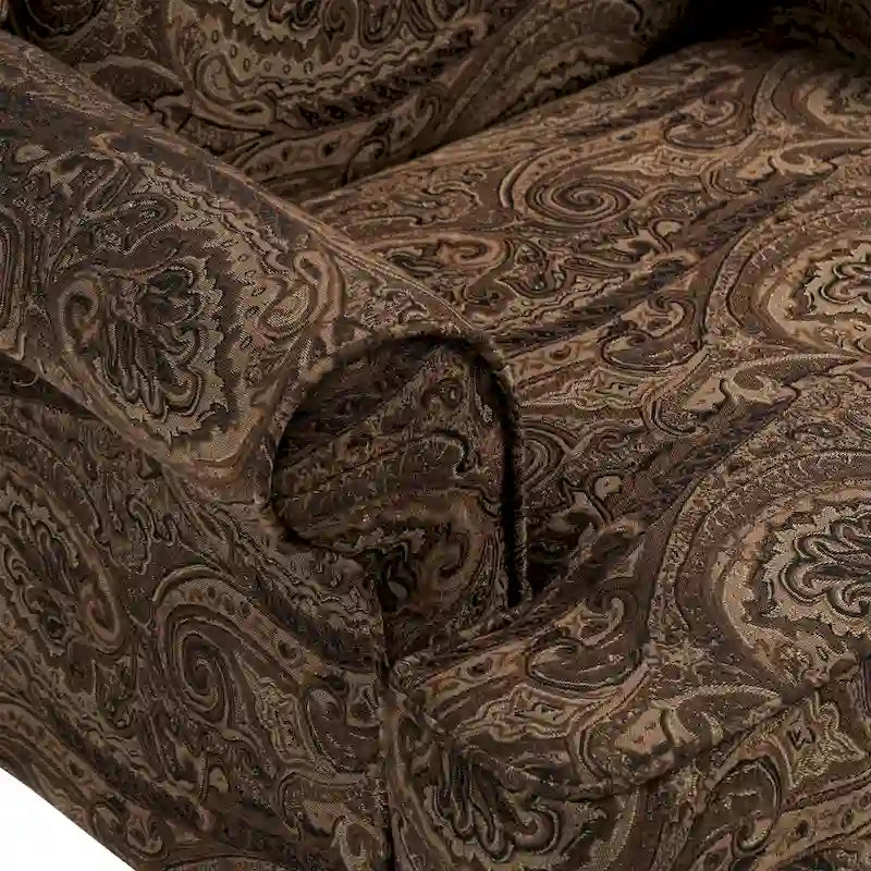 Fauteuil d'appoint rembourré Mid-Century Modern avec oreilles