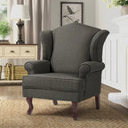 Fauteuil d'appoint rembourré Mid-Century Modern avec oreilles