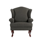 Fauteuil d'appoint rembourré Mid-Century Modern avec oreilles
