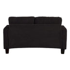 Canapé Loveseat Contemporain en Corduroy de 61 po avec 2 Coussins et Porte-gobelet