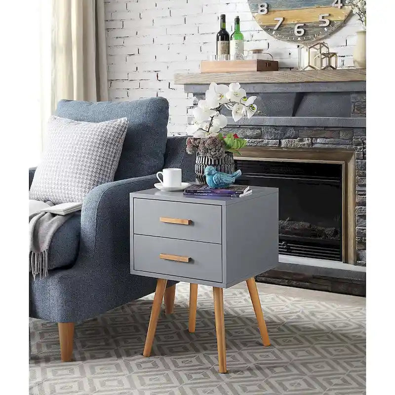 Table d'appoint 2 tiroirs Oslo