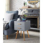 Table d'appoint 2 tiroirs Oslo
