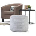 Pouf tressé rond Brodie