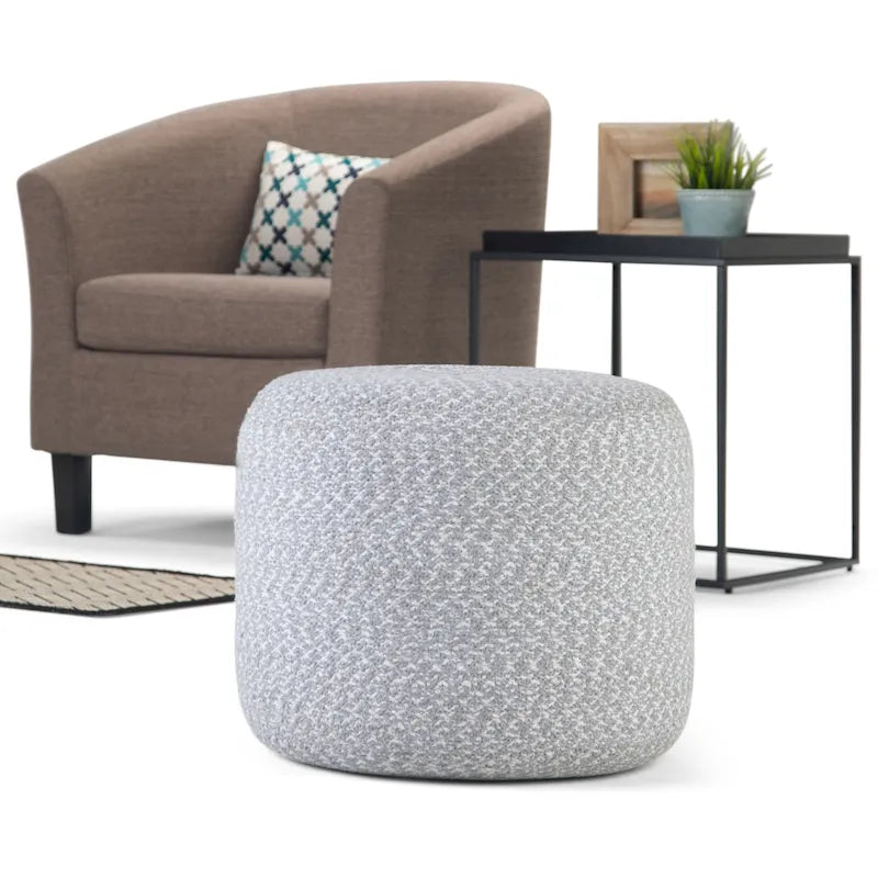 Pouf tressé rond Brodie