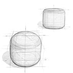 Pouf tressé rond Brodie