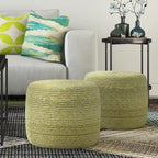 Pouf tressé rond Brodie