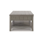 Table basse rectangulaire Charina gris antique - 50L x 30P x 20H