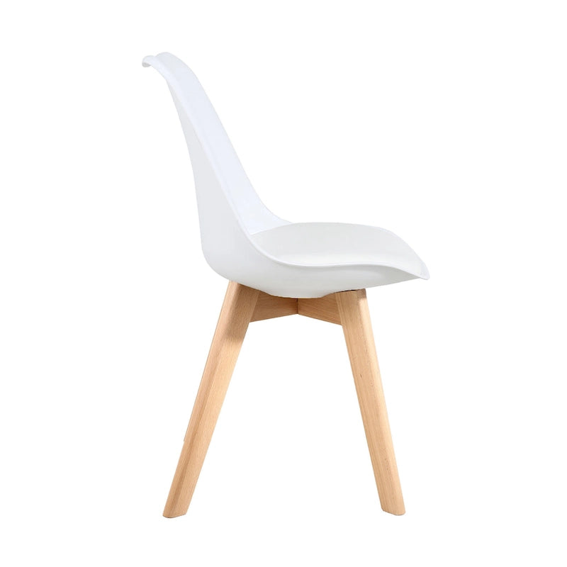 Chaises de salle à manger Chaises de bureau en bois sans roulettes Lot de 2