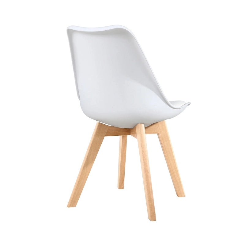 Chaises de salle à manger Chaises de bureau en bois sans roulettes Lot de 2