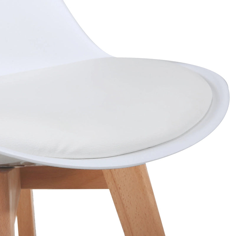 Chaises de salle à manger Chaises de bureau en bois sans roulettes Lot de 2