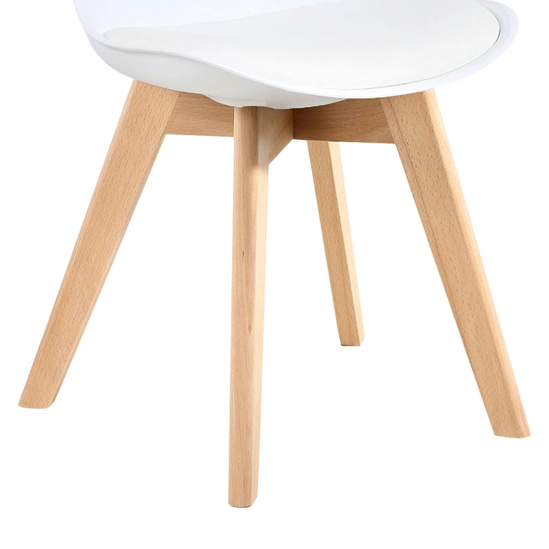 Chaises de salle à manger Chaises de bureau en bois sans roulettes Lot de 2