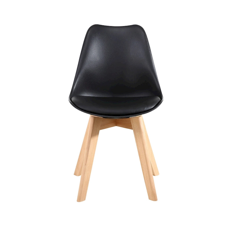 Chaises de salle à manger Chaises de bureau en bois sans roulettes Lot de 2