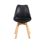Chaises de salle à manger Chaises de bureau en bois sans roulettes Lot de 2