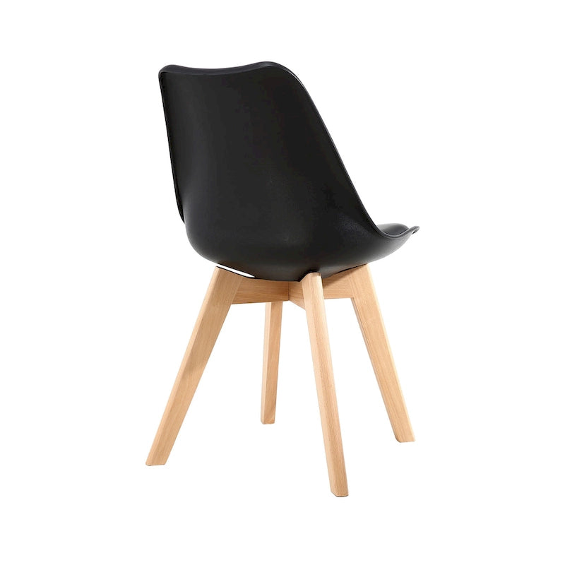 Chaises de salle à manger Chaises de bureau en bois sans roulettes Lot de 2