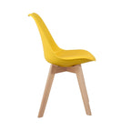 Chaises de salle à manger Chaises de bureau en bois sans roulettes Lot de 2