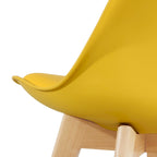 Chaises de salle à manger Chaises de bureau en bois sans roulettes Lot de 2