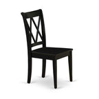 Table de salle à manger avec chaises, noir (Option Pièces)