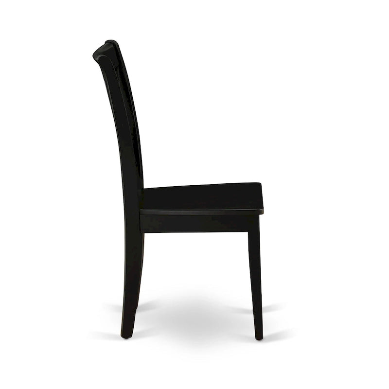 Table de salle à manger avec chaises, noir (Option Pièces)