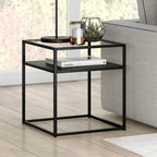 Table d'appoint Ada, finition bronze noirci
