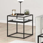 Table d'appoint Ada, finition bronze noirci