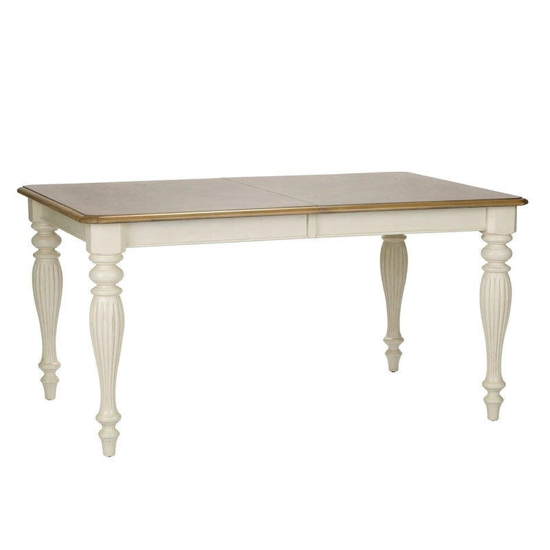 Table rectangulaire à pieds The Gray Barn Cumberland Creek, muscade et blanche